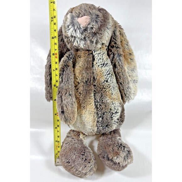 JellyCat Woodland Bashful Bunny Plush Stuffed Animal Toy Grey Brown Rabbit 11" - Picture 9 of 9